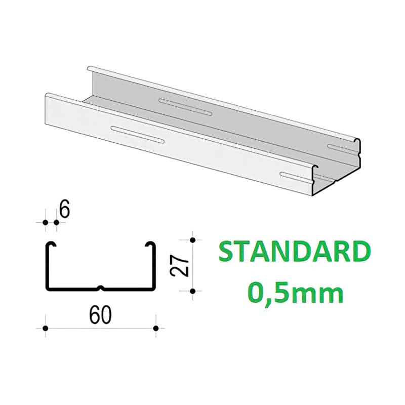 CD PROFIL (0,5 mm)  60*27/3.0m